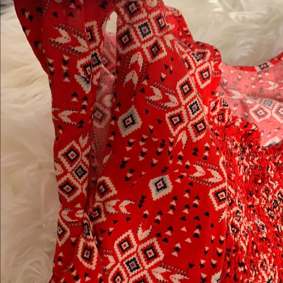 *FOREVER 21* Red patterned mini dress! - Picture 5 of 7
